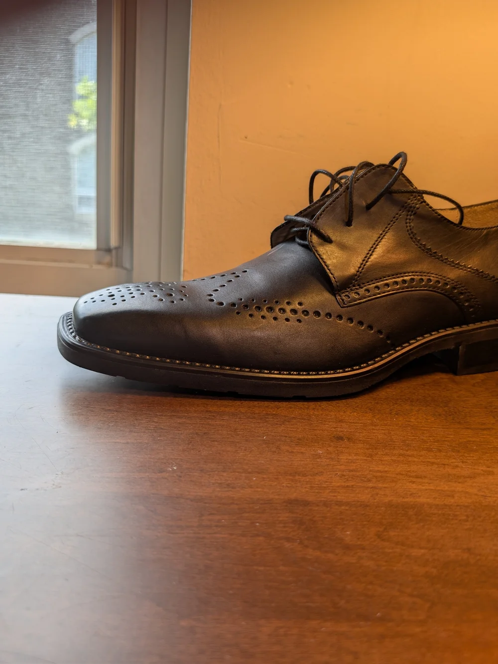 Cole Haan polished black